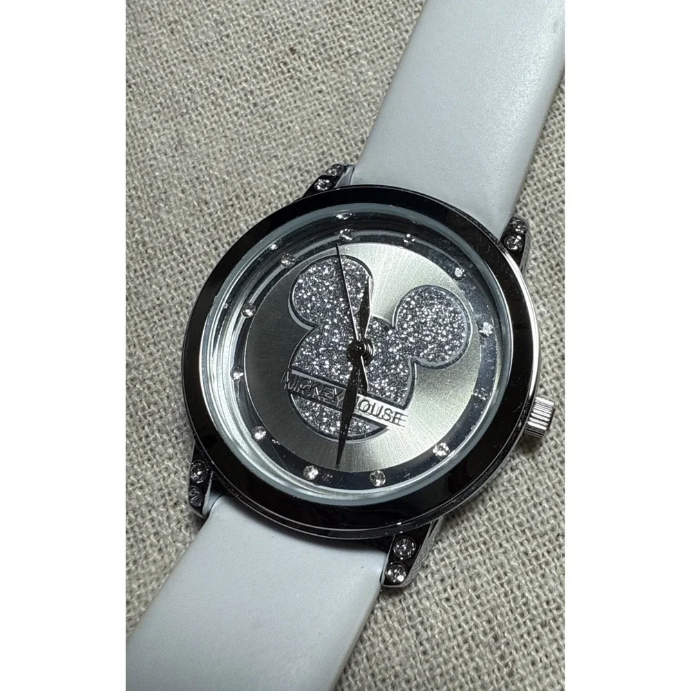 Mickey‎ Mouse Bariho Stainless Steel Watch New with white 8